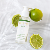 Pure Fiji MAN Hair, Face & Body Wash | Citrus, Lime & Mint